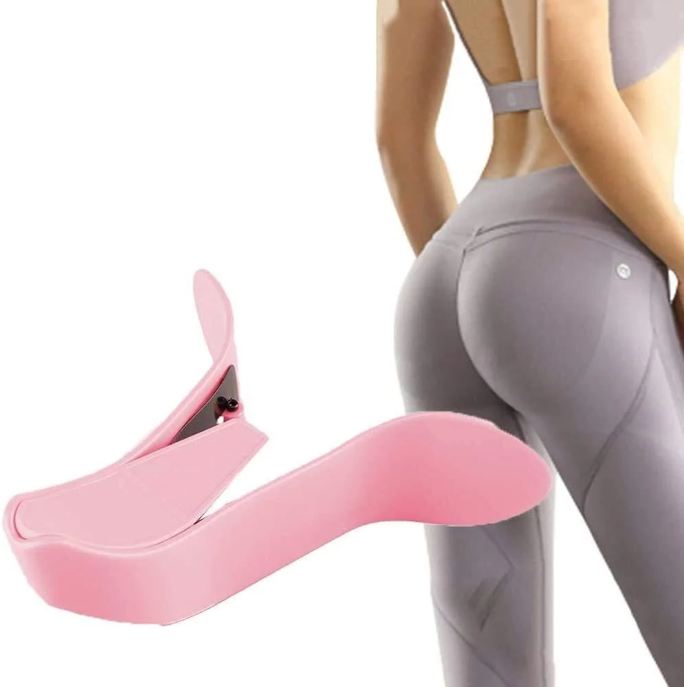 EUNOGO Thigh Master Hip Training Device Pelvic Floor Muscle Trainer Buttock Hip Trainer for Posture Correction (Color : Pink)