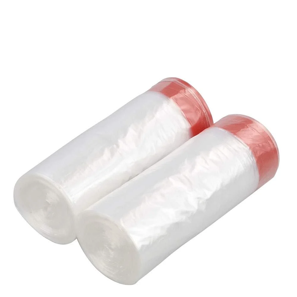 Leendines Clear Drawstring Trash Bags 7 Gallon Garbage Bag 110 Count