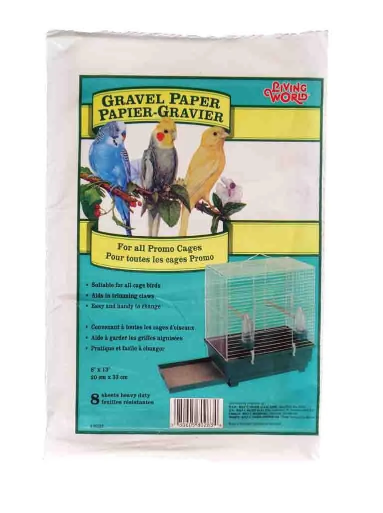 Living World Gravel Paper, 8 Inches x 13 Inches (8/Pack)