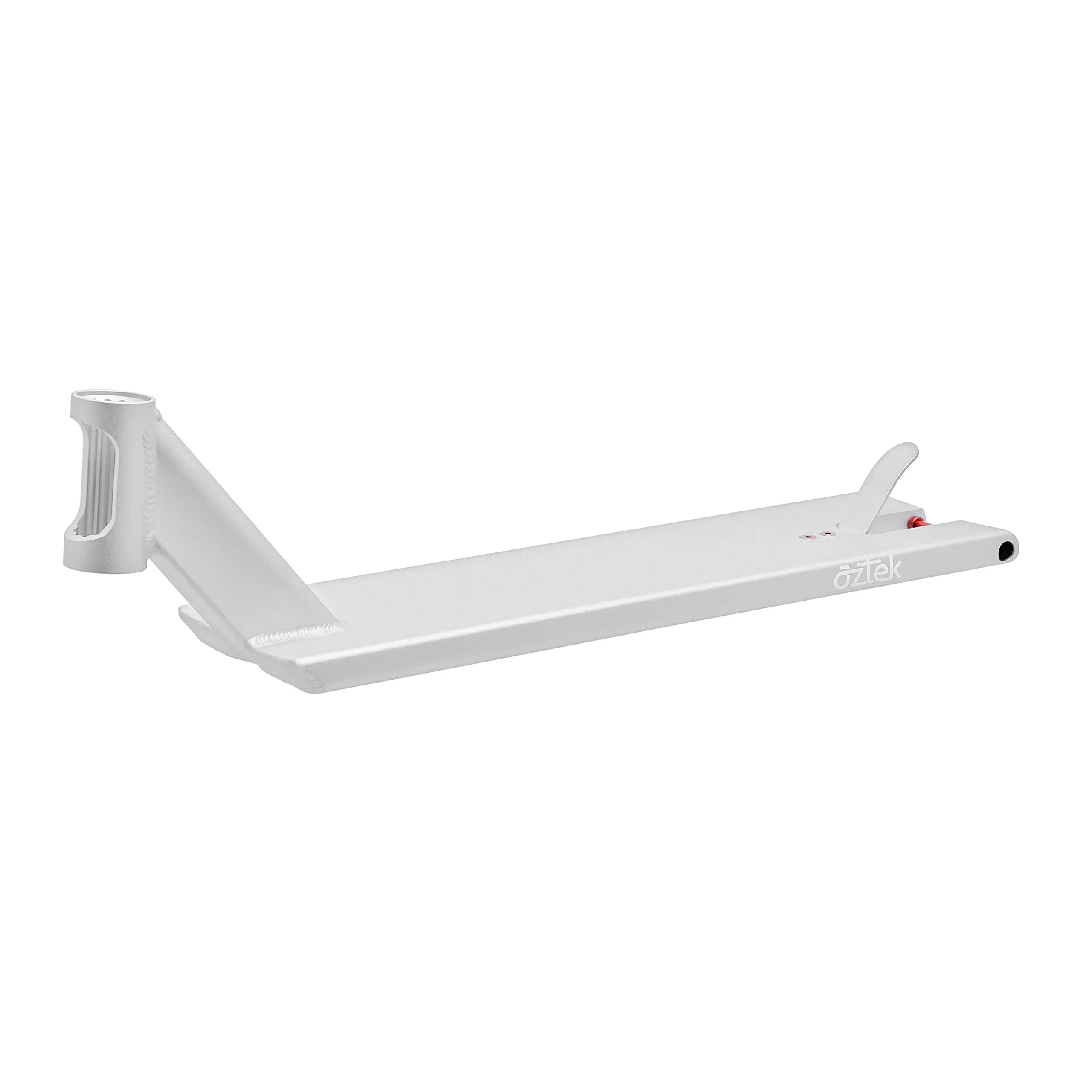 Aztek Siren 6" Pro Scooter Deck - 6 Inch Wide Pro Street Scooter Deck with Boxed Dropouts for Grinding Silver