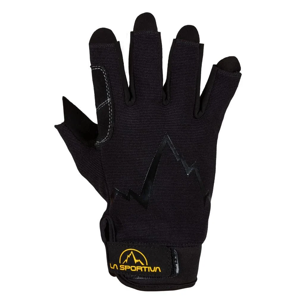 La Sportiva Ferrata Gloves Black Large