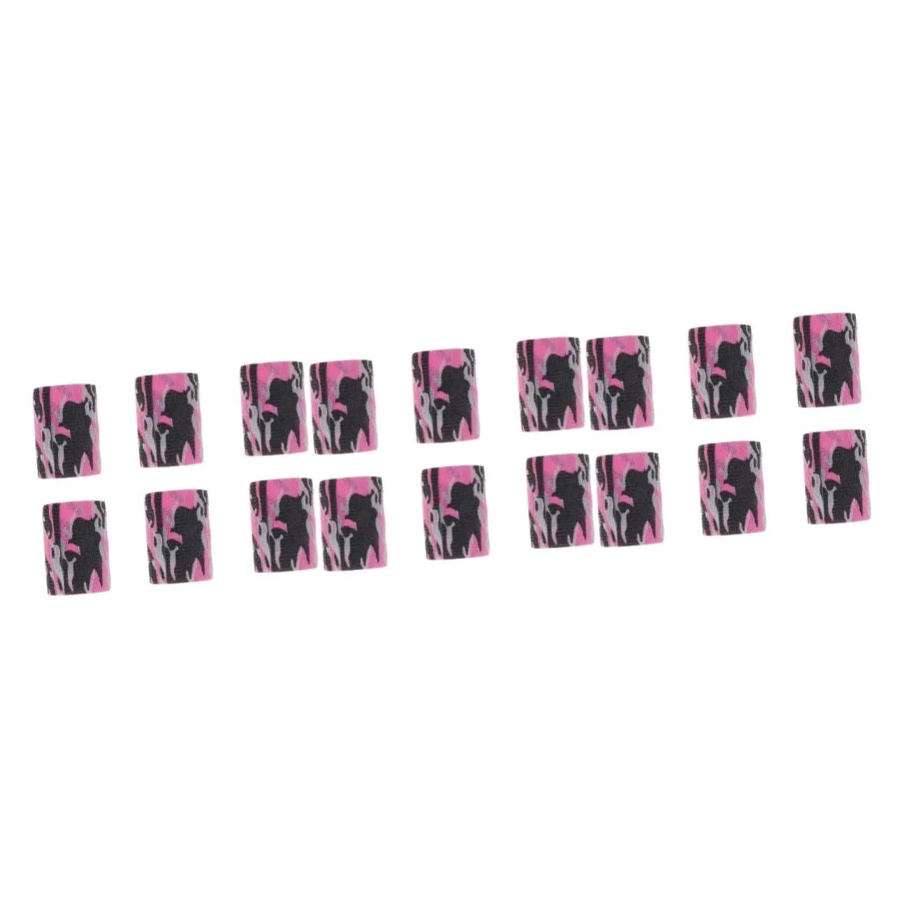 18 Rolls Wrap Tape Non-Woven Camouflage Pink Compression Wrap Sports Protective Gear