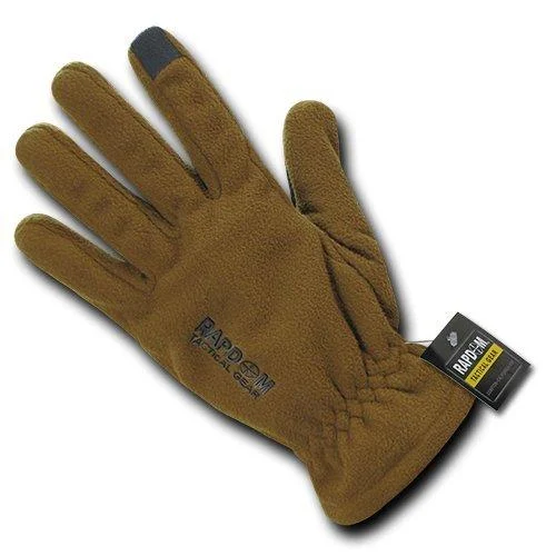 RAPDOM Tactical Breathable Fleece Gloves Medium Coyote