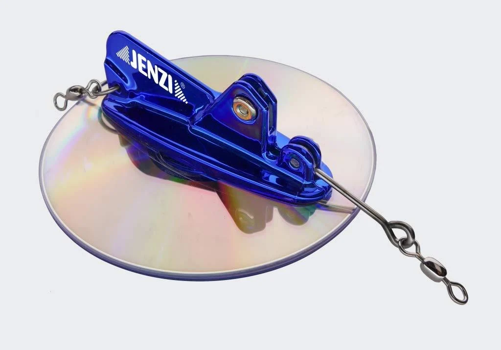 Jenzi Trolling Disc Diver Diving Disc Adjustable Blue 87mm - Dega