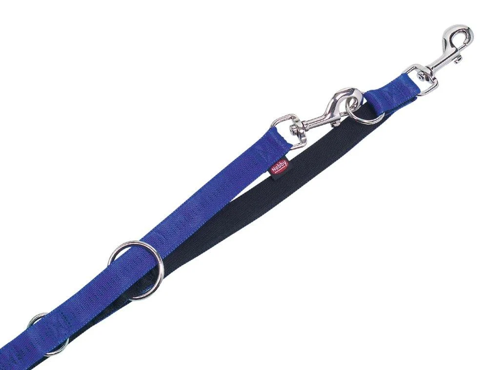 Nobby Leash Soft Grip blue L: 200 cm W: 10 mm 1 piece blue-black width 10 mm
