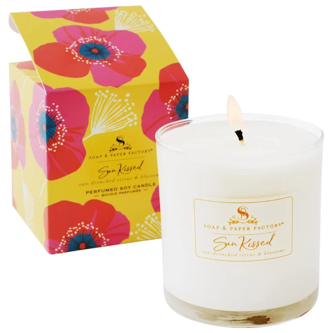 Soap & Paper Factory Sun Kissed 9.5 oz Large Soy Candle