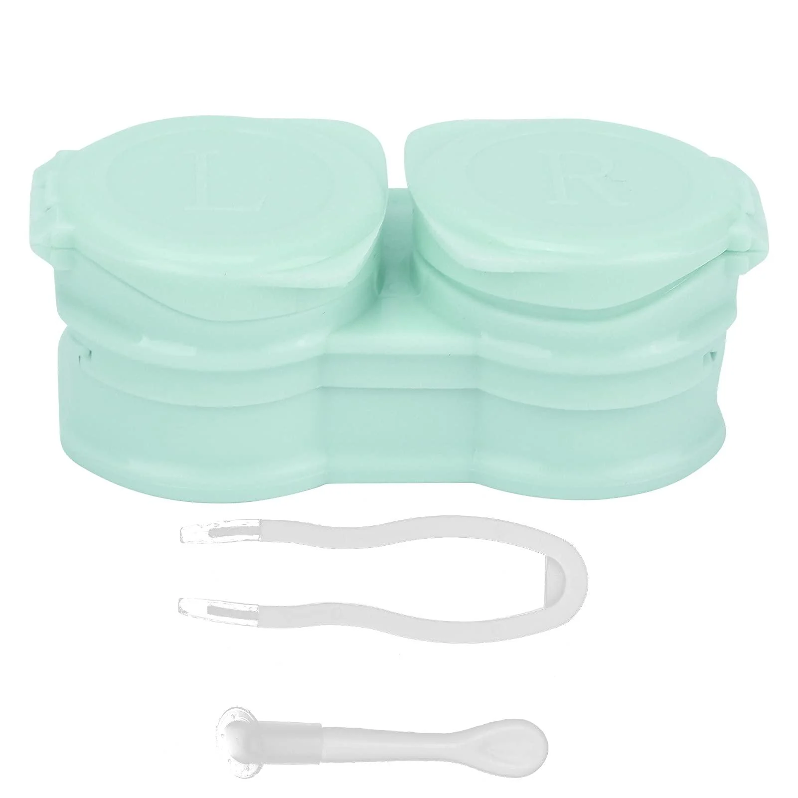Estuche para lentes Kit de almacenamiento de lentes portátil con pinzas Herramienta para quitar varillas, Green, Bag Organiser - Generic