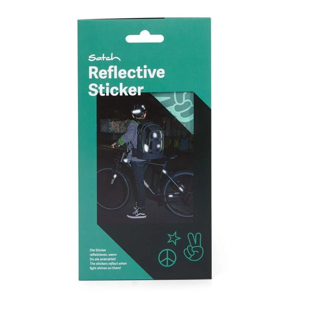 satch Reflective Sticker - self-adhesive highly reflective removable 7 pieces - Reflective Mint - Mint