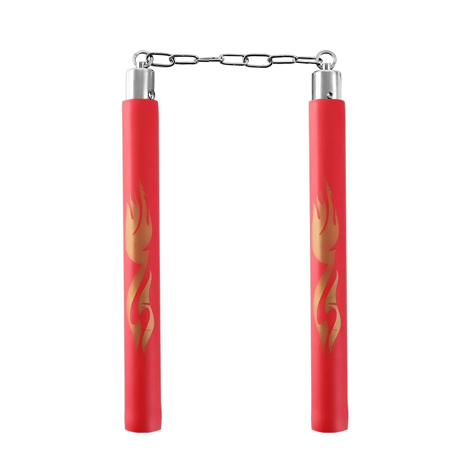 TOPOINT Safe Foam Nunchucks with Steel Chain for Kids & Beginners Red 1