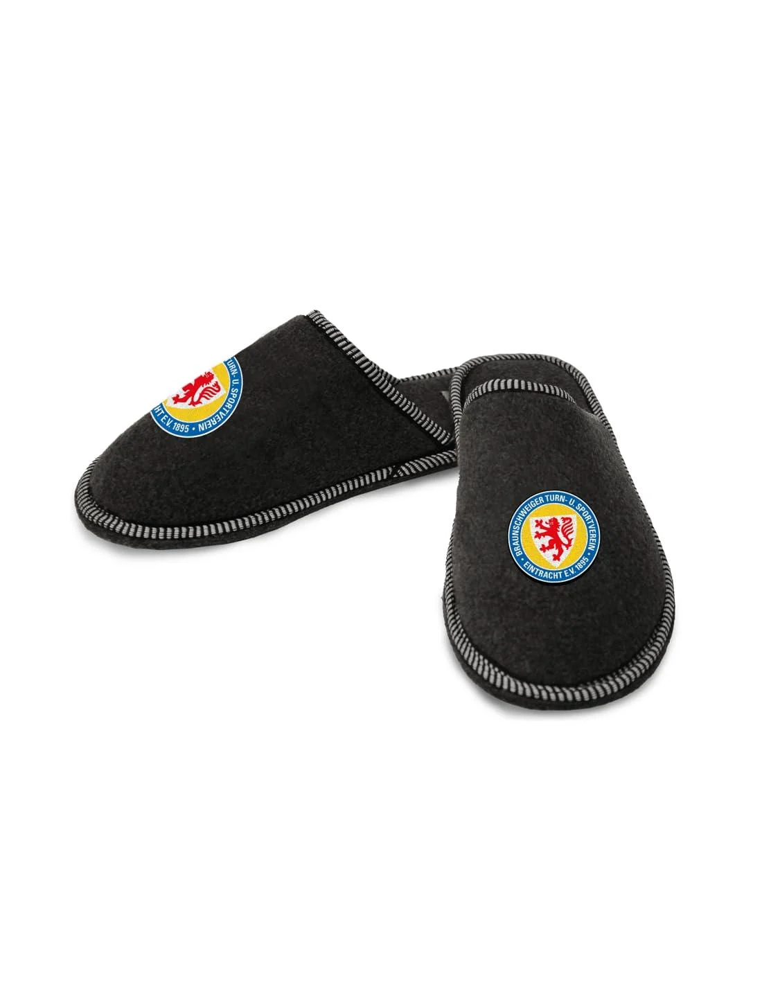 Eintracht Braunschweig slippers ** Logo ** 40/41 EU Grey
