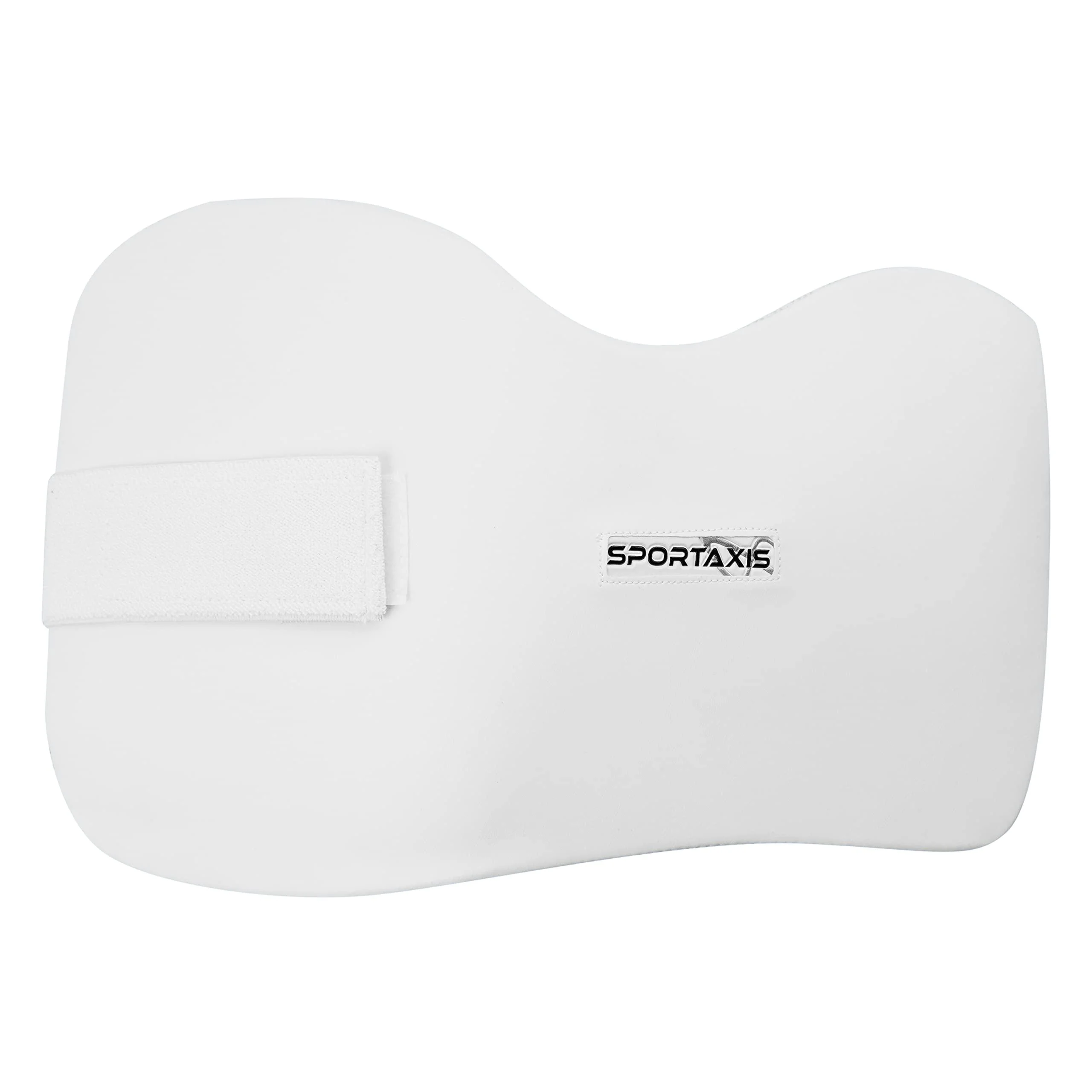 SPORTAXIS Batting Chest Guard, Low Density Foam Closure, White