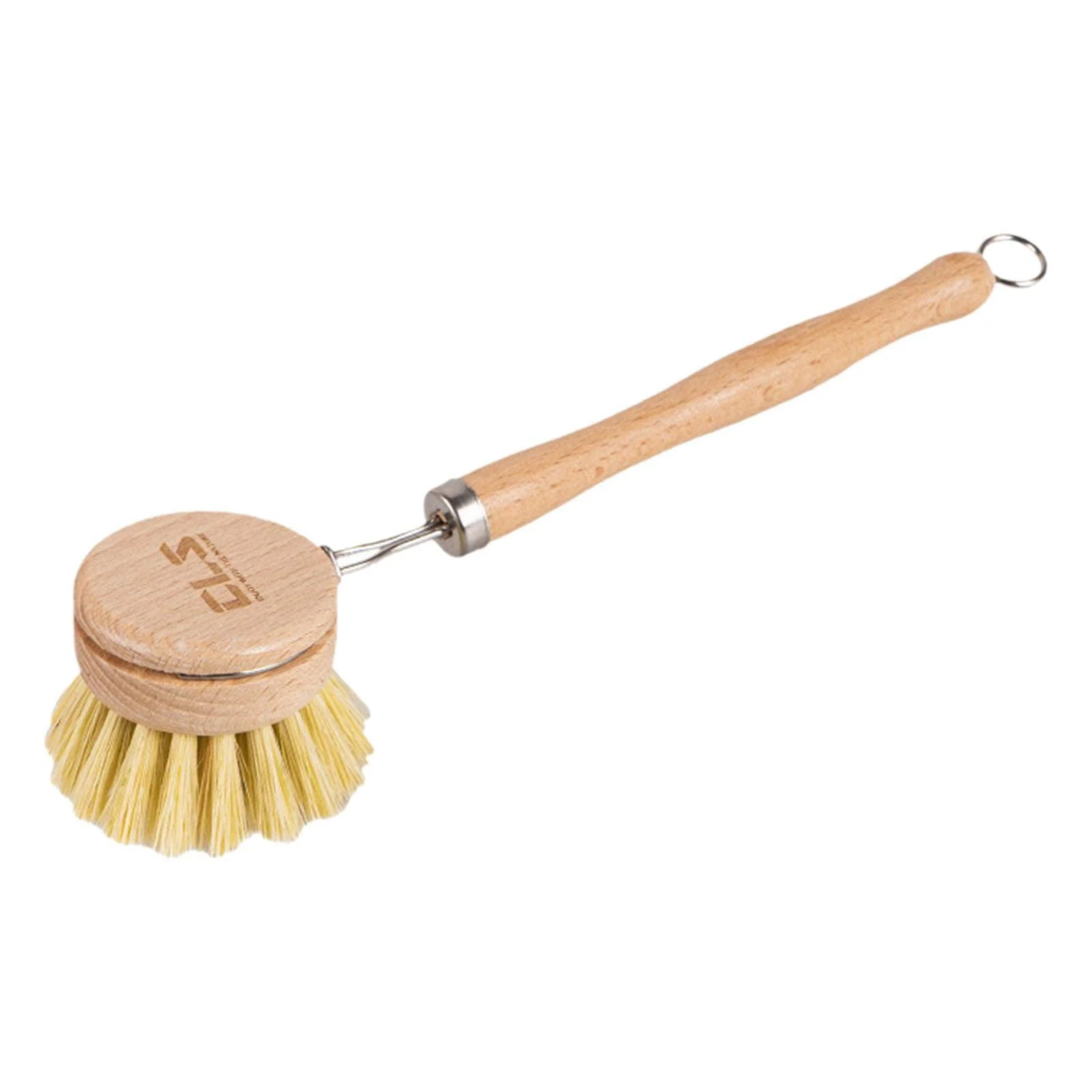 Dish Scrub Brush - Kitchen Scrub Brush | Solid Dish Scrubber Brush with Wear-Resistant Sisal Material Bristles and Design for Pot Ruftup