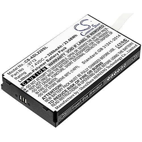 9702 9712 3200mAh Battery Compatible with ADT 220 Multifunction Loop Cal ADT 223A Documenting Process C ADT 221A Multifunction Tempera ADT 222A Multifunction Process 22XA Multifunction Calibrator 7.4V - Dujuanly