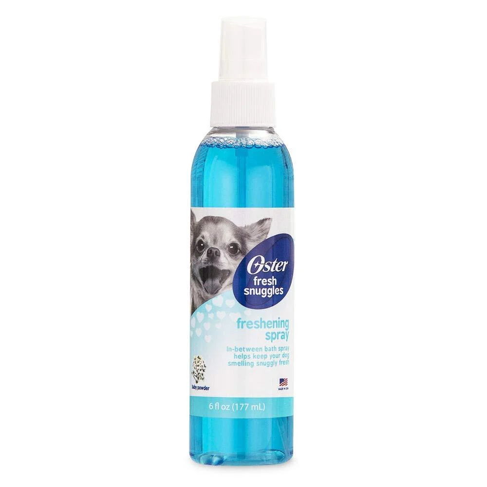 Snuggles DOGS FRESHENING SPRAY BABY POWDER SCENT 100% Free Alcohol Compatible With Oster Fresh - HONCHEN