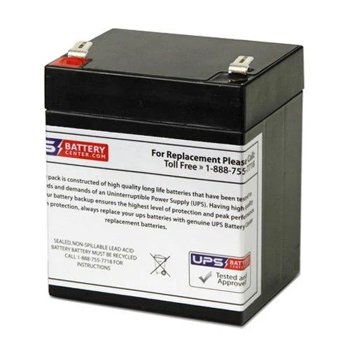 UPSBatteryCenter Compatible Replacement Battery 12-Volt 5Ah F2 Terminals for Minuteman BM0067