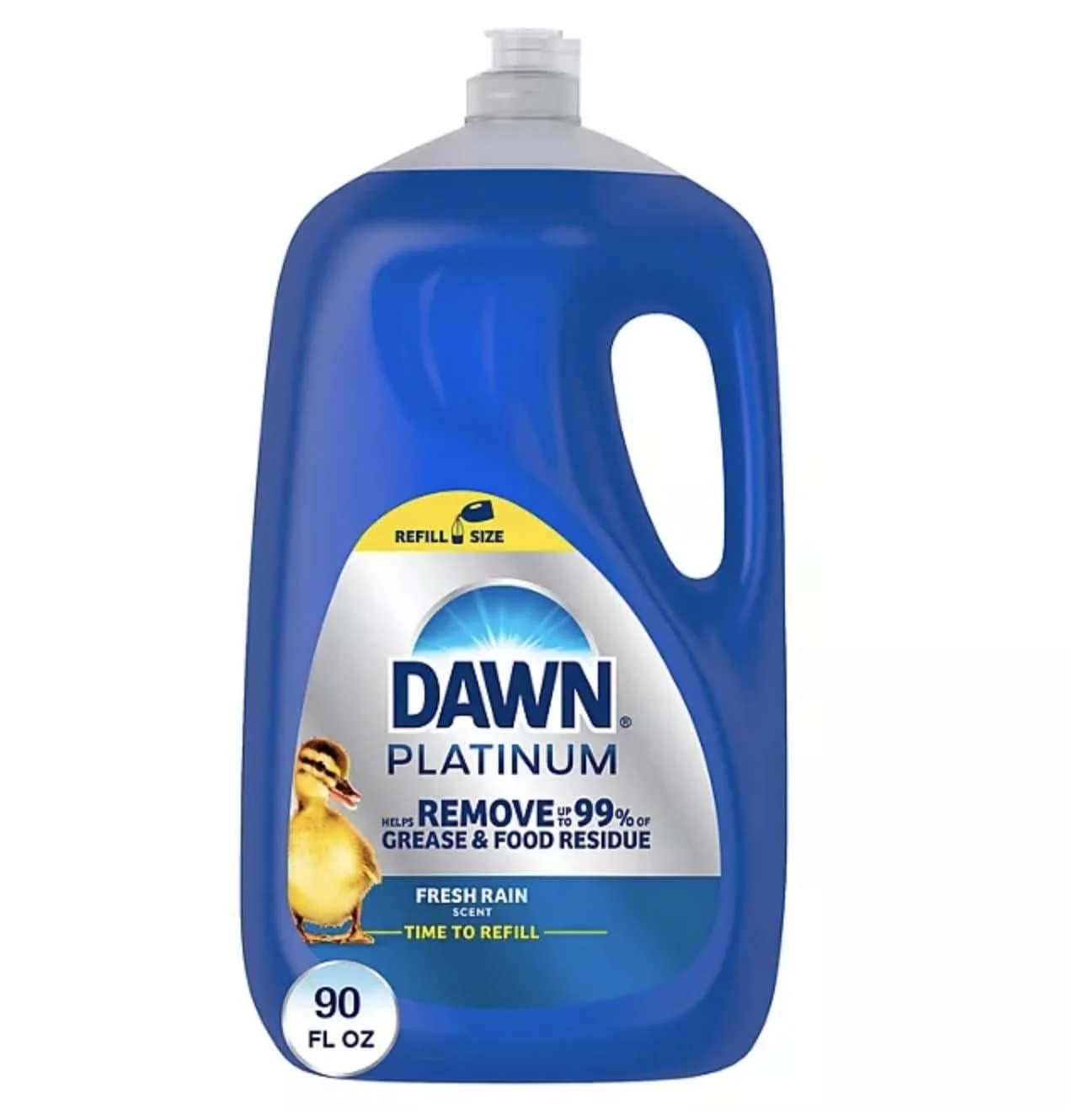 XL Ultra Dish Soap Refill, Dishwashing Liquid, Fresh Dawn Rain Scent, 90oz - Generic
