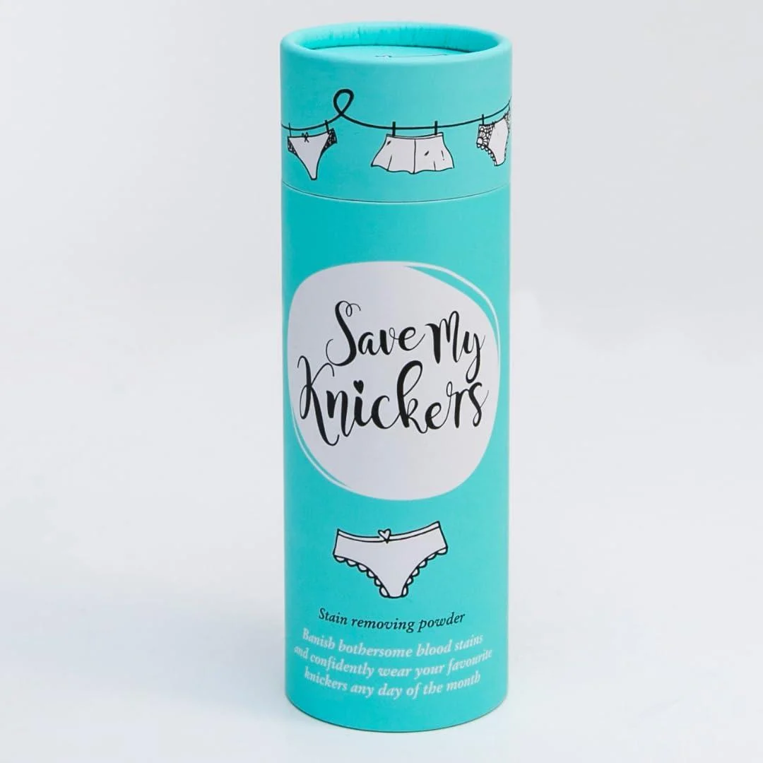 Save My Knickers - Blood Stain Remover - Perfect for underwear clothes sheets bedding pyjamas.