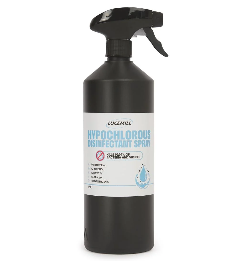 1 Litre Hypochlorous Acid Disinfectant Spray 100% Natural Surface Spray Cleaner Solution - Lucemill
