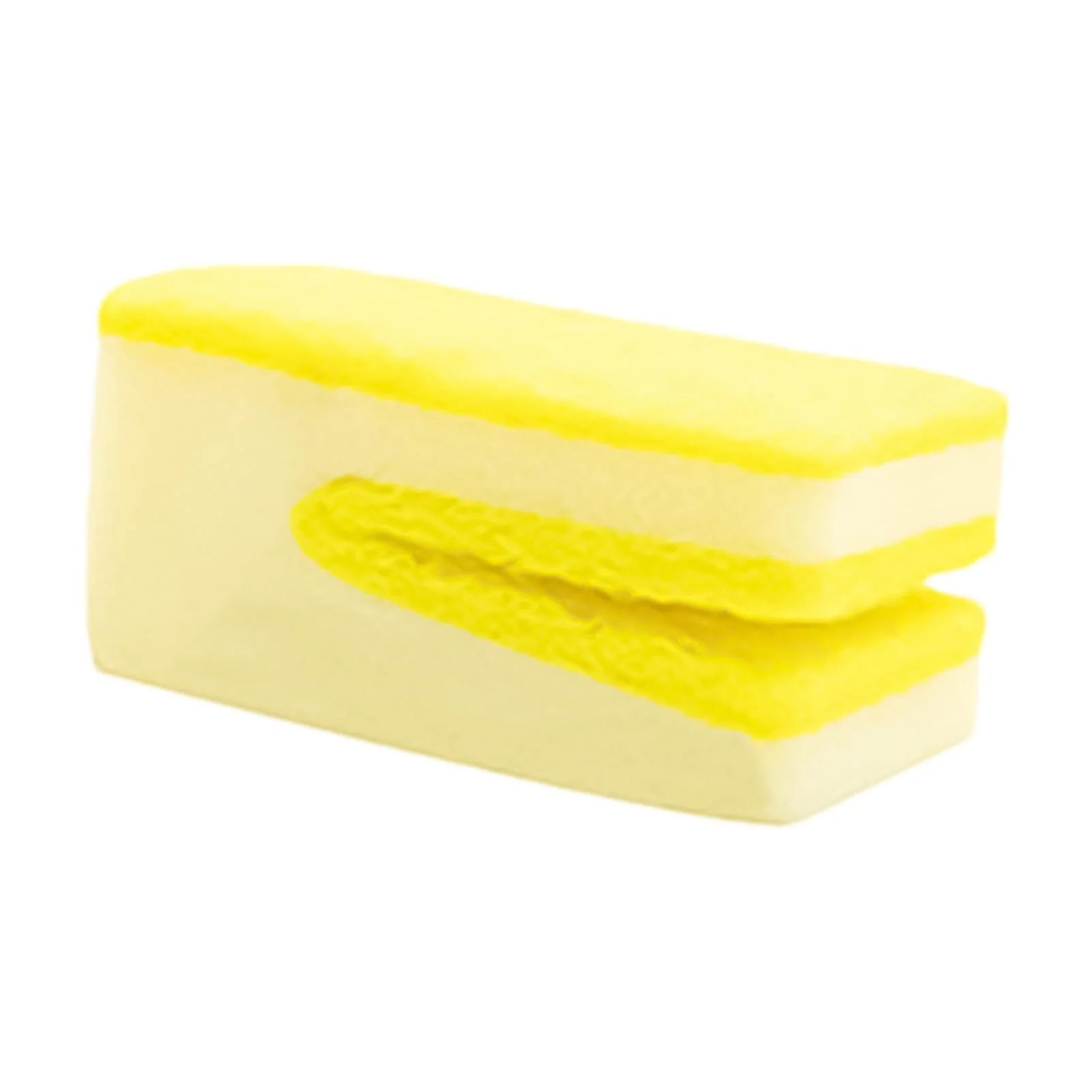 Cleaning Sponge - Sponges for Cleaning | Washing Sponges for Dishes | U-Shaped Dish Scrubber Scouring Pad | Non-Scratch Dish Wash Sponge | Reusable Scrubbing Sponge for Kitchen Sink Bathroom Toilet Yellow