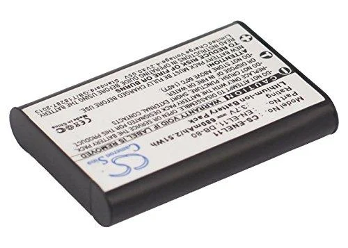 Replacement Battery Compatible with Sanyo Xacti DMX-E10 Xacti VPC-E10 Part Number: DB-L70 DB-L70A DB-L70AU 680mAh/3.7V
