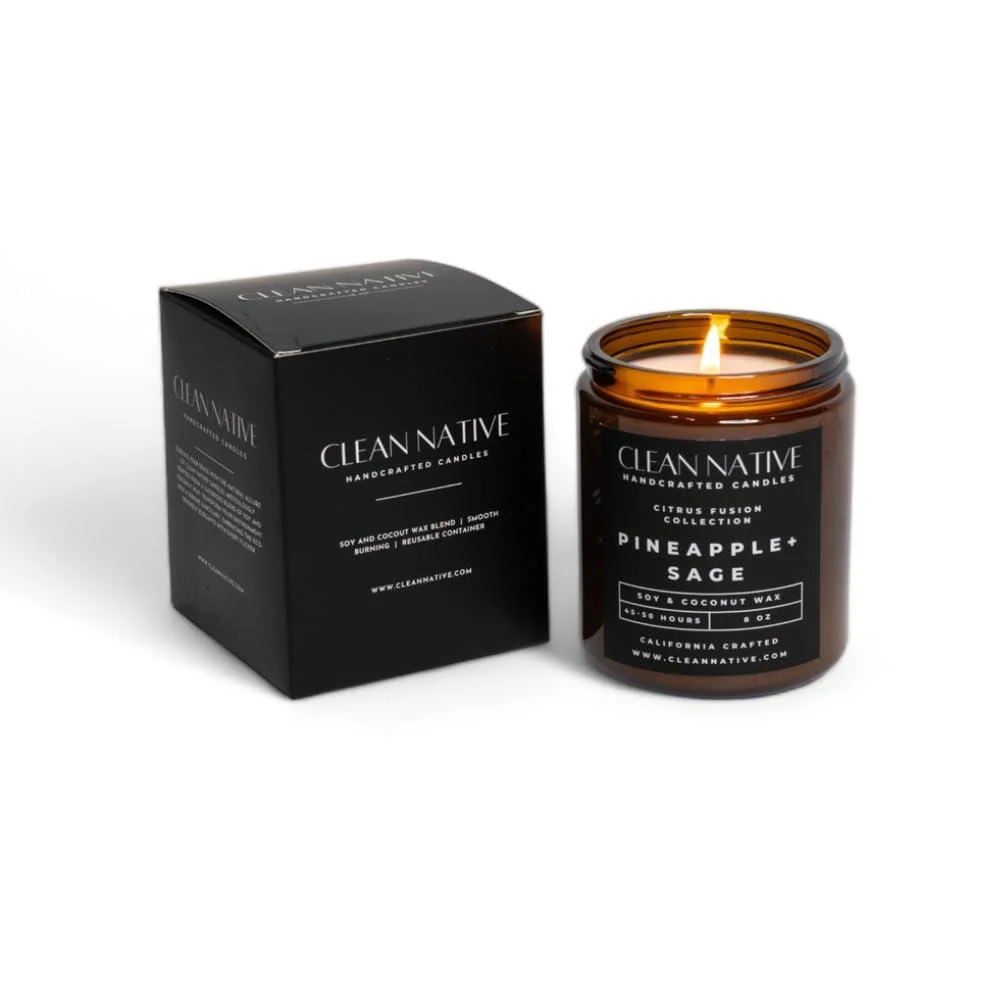 Exotic Pineapple Sage - Premium Soy & Coconut Wax Candle