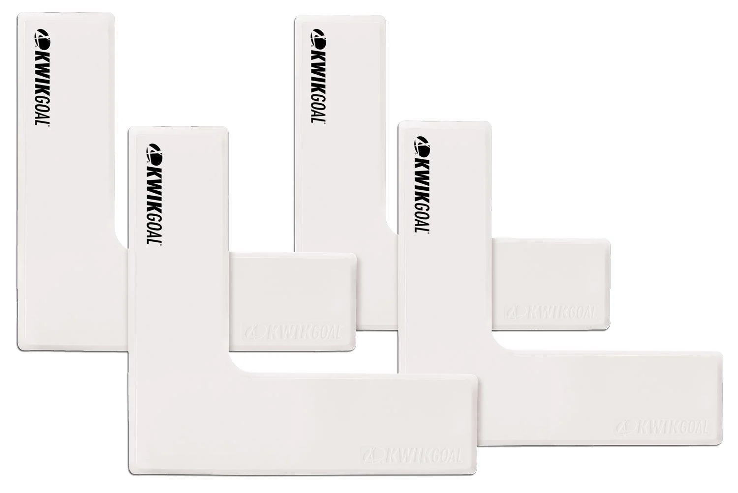 Kwik Goal Flat Corner Marker (Pack of 4) White