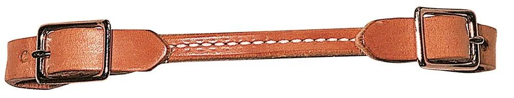 Weaver Leather Harness Leather Nickel Plated Hardware Rounded Curb Strap