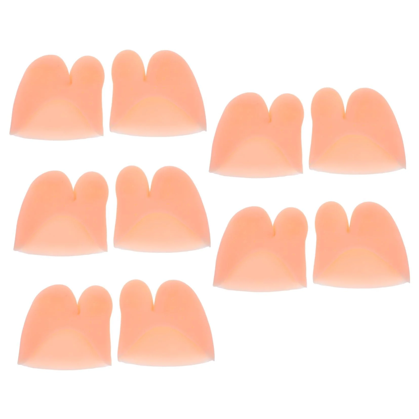FRCOLOR 5 Pairs Silicone Forefoot Pad Ballet Pointet Pad Ballet Toe Pad Dance Shoe Pad Dance Toe Protector