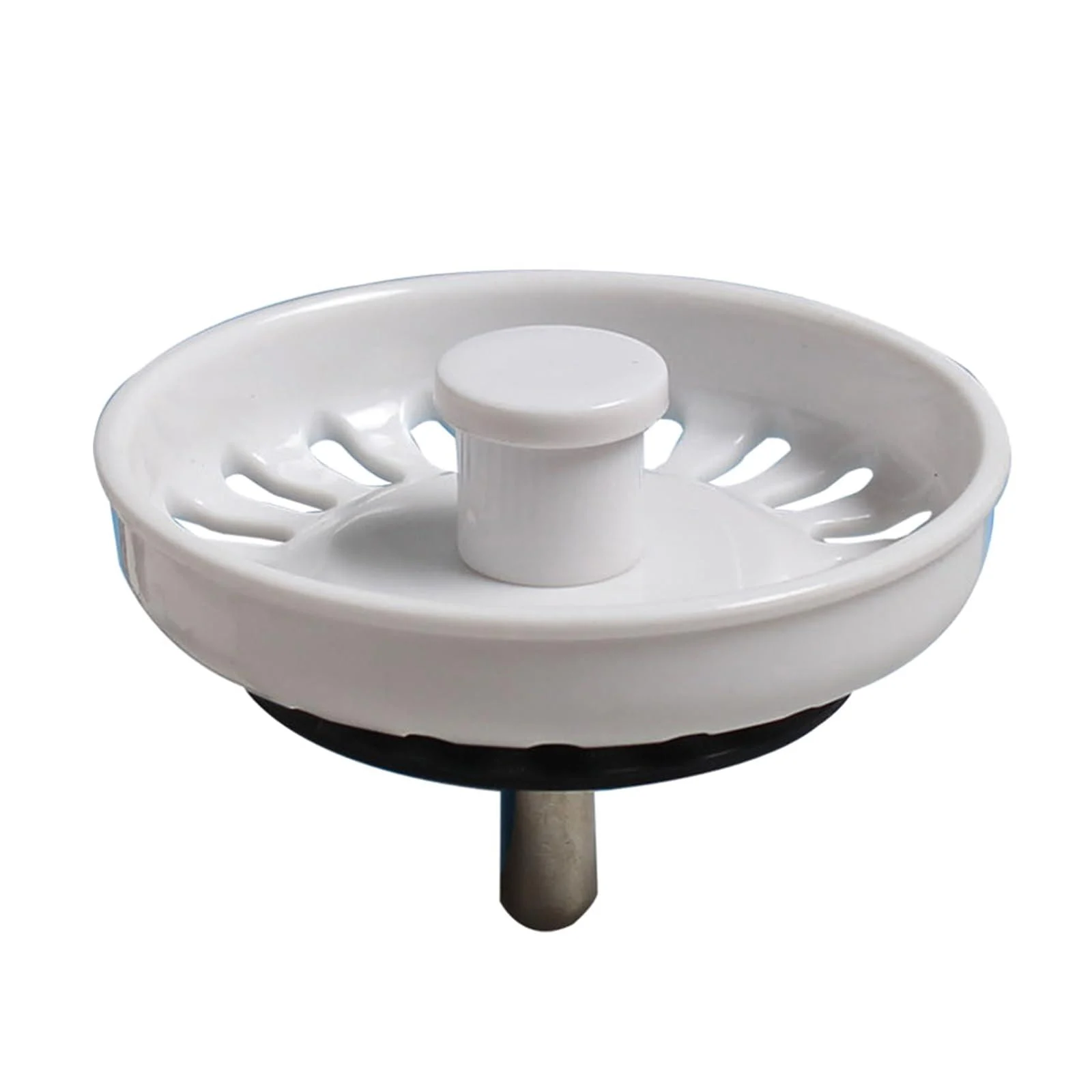White Sink Plug Kitchen Sink Strainer Plug Waste Plug Basin Water Seal Plug Durable Smooth Maintenance Sink Drain Cover - Rebellious