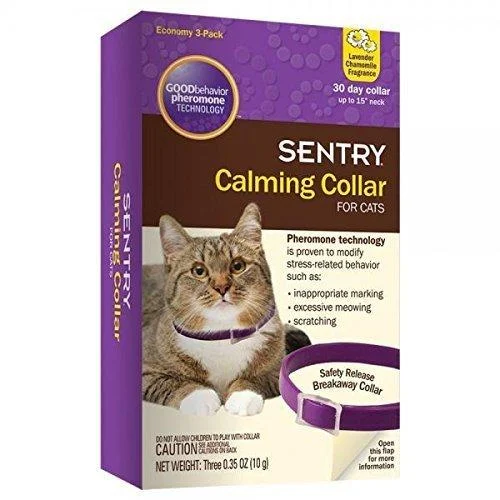 SENTRY Calming Collar CAT Good Behavior Pheromone 3 Pack - United States