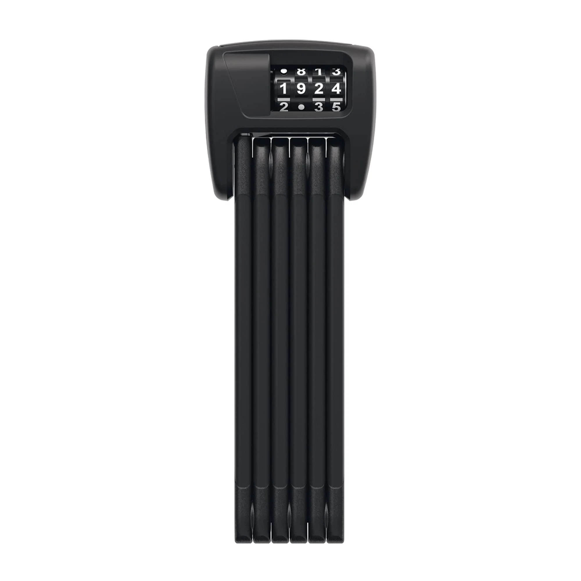 Abus folding lock Bordo 6000c with SH -lock holder - Number lock made of hardened steel - with a 4 -digit code - Abus security level 10 - length 90 cm 90 cm bicycle code lock