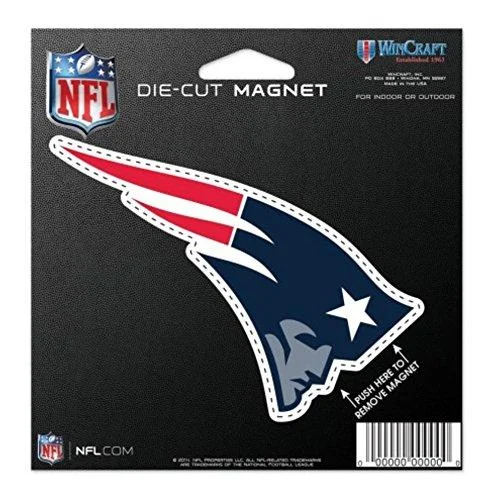 WinCraft NFL New England Patriots Die-Cut Magnet 4.5" x 6"