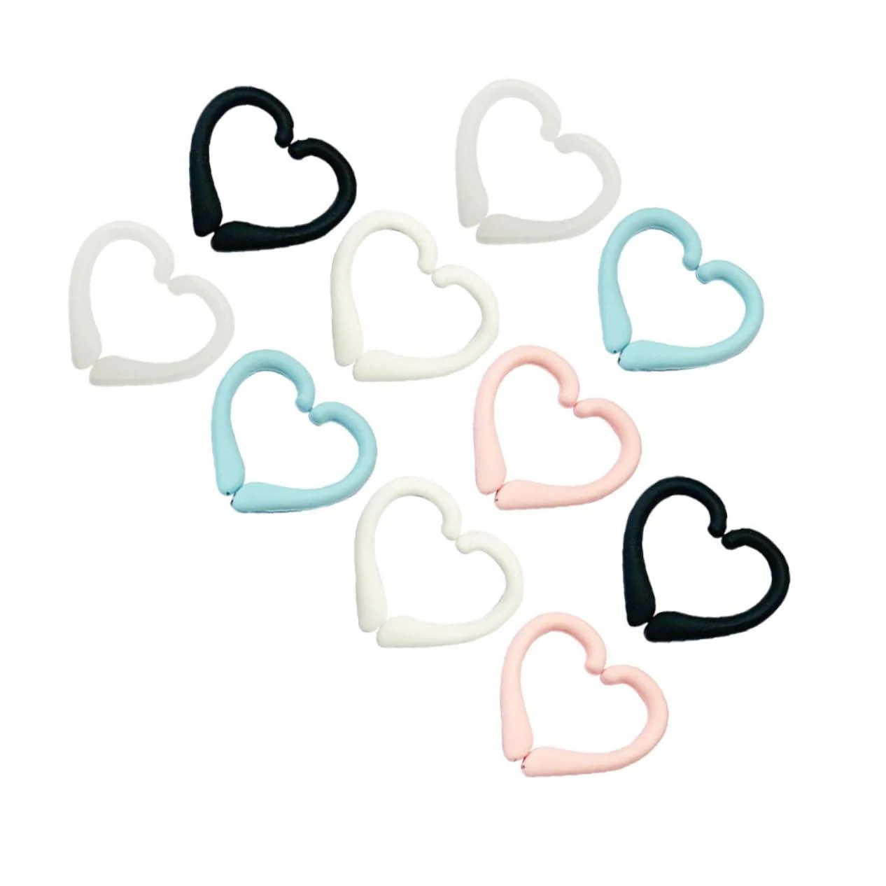 Fomiyes 10 pairs of mask hooks ear hook straps for masks Couples White mask clothes rack hooks to hang up the mask mask ear bracket anti-strangulation Face mask 5x3cm