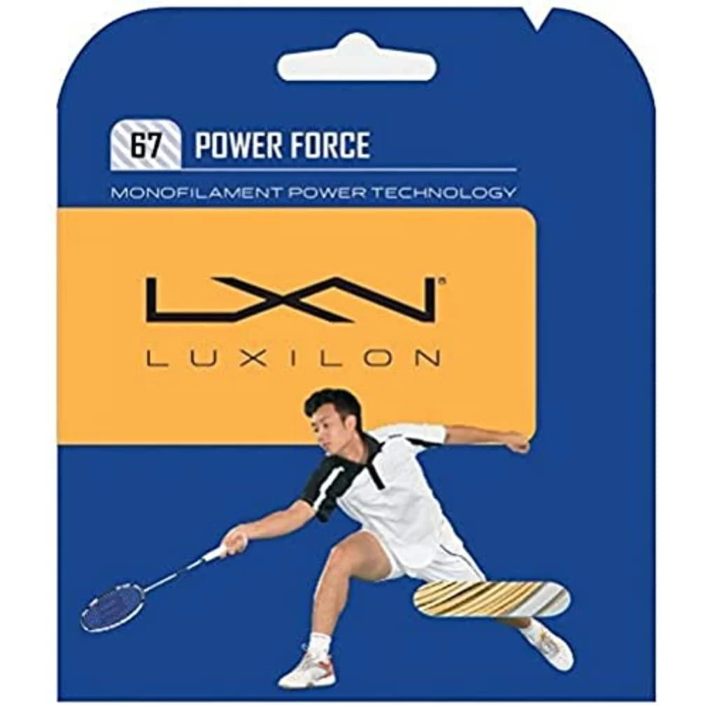 Wilson Luxilon Spin Force Badminton Strings 67 Power Force One Size White