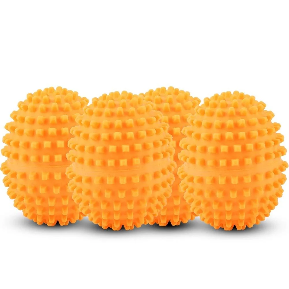 4Pcs/Set Orange Reusable Washing Laundry Drying Ball for Home Clothes Cleaning - Haofy