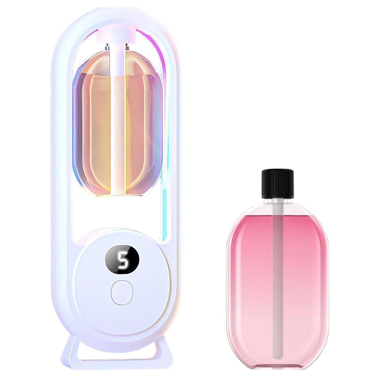 Essential Oil Diffuser Oil Diffusers for Home Automatic Aromatherapy Diffuser Essential Oil Diffusers for Home Rechargeable 5 Modes Mini Aromatherapy Essential Oil Diffuser with Night Light (Colo #4 - POTAI