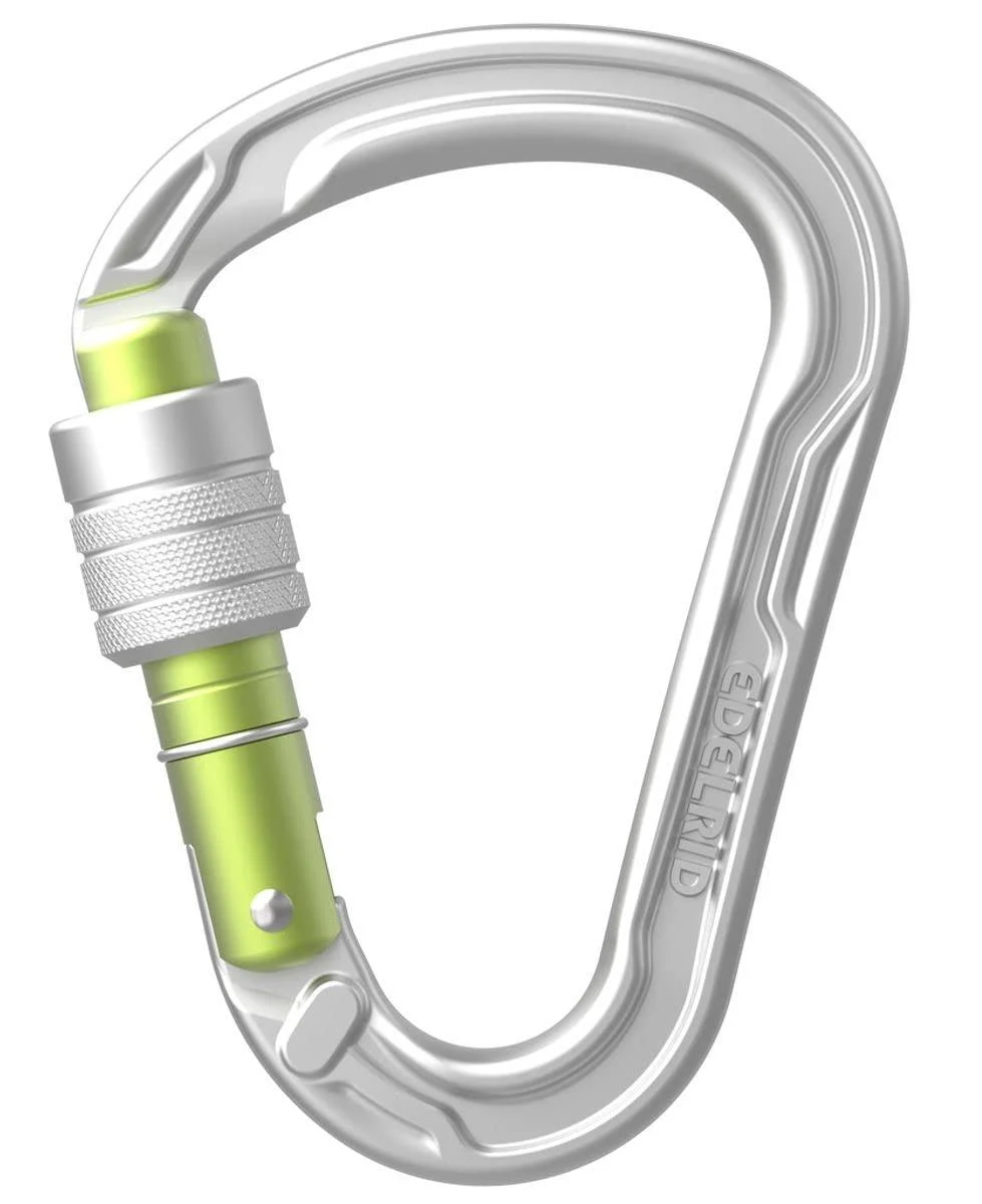 EDELRID Unisex Adult HMS Strike Screw Carabiner One Size Silver
