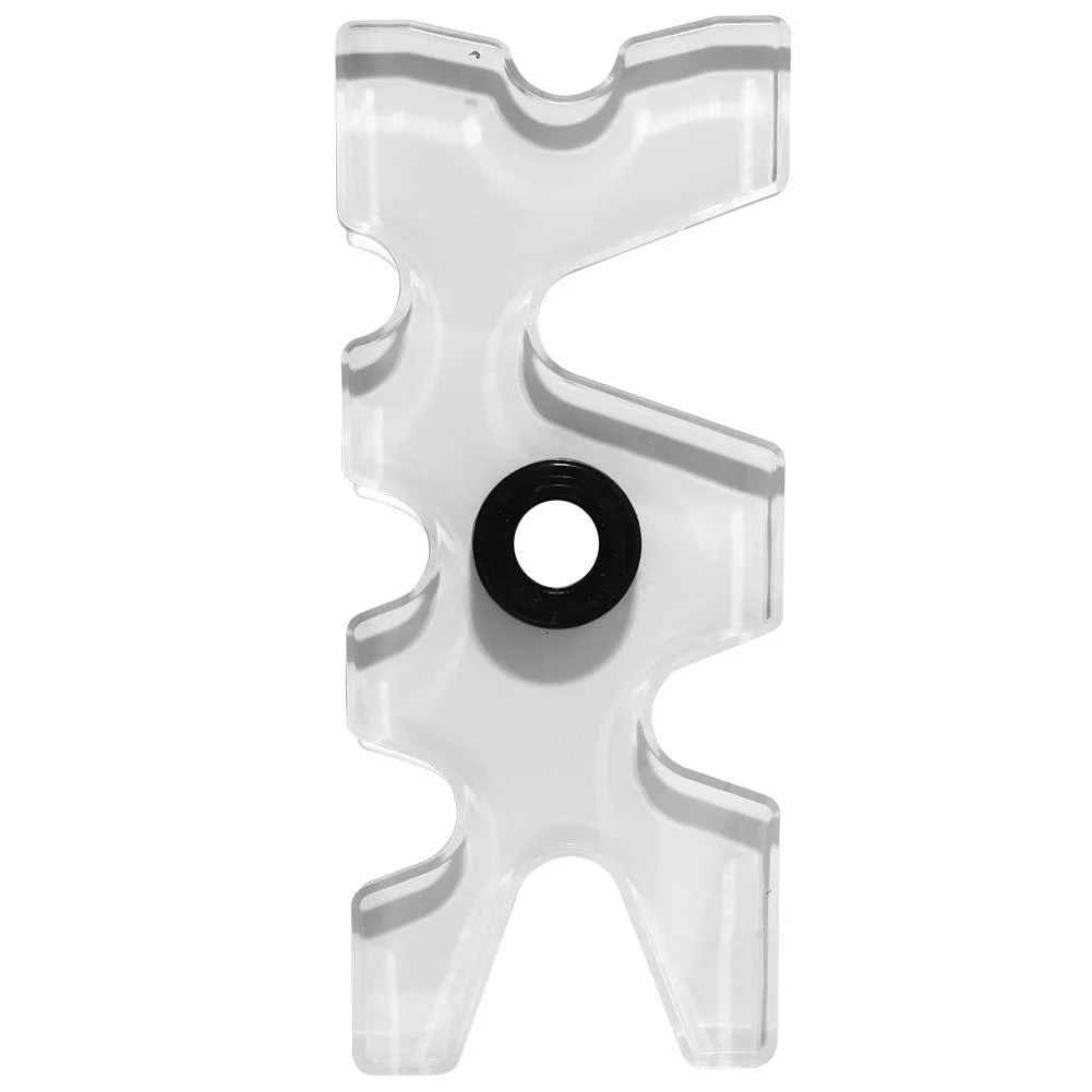 Transparent Acrylic Snooker Billiards Cue Rack Moosehead Heads Accessory for Nine Ball Club - Senrusa