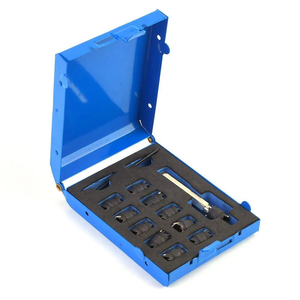 Spot Weld Cutter Sheet 13 Pcs Double Sided Rotary Metal Hole Cutter Drill Bits Hex Shank Removal Tools - LTQSAAB