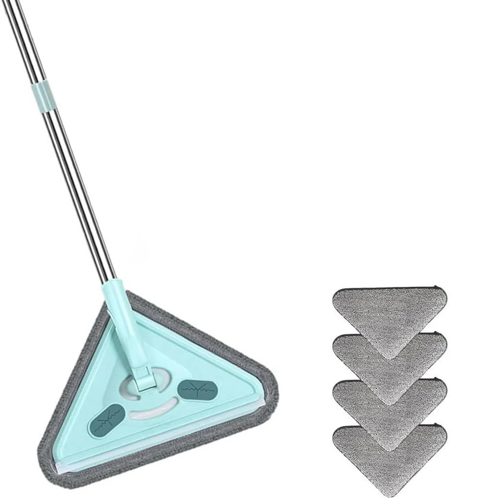 Viodmss Multifunctional Mop 360 Rotatable and Adjustable Cleaning Mop Wet and Dry Triangle