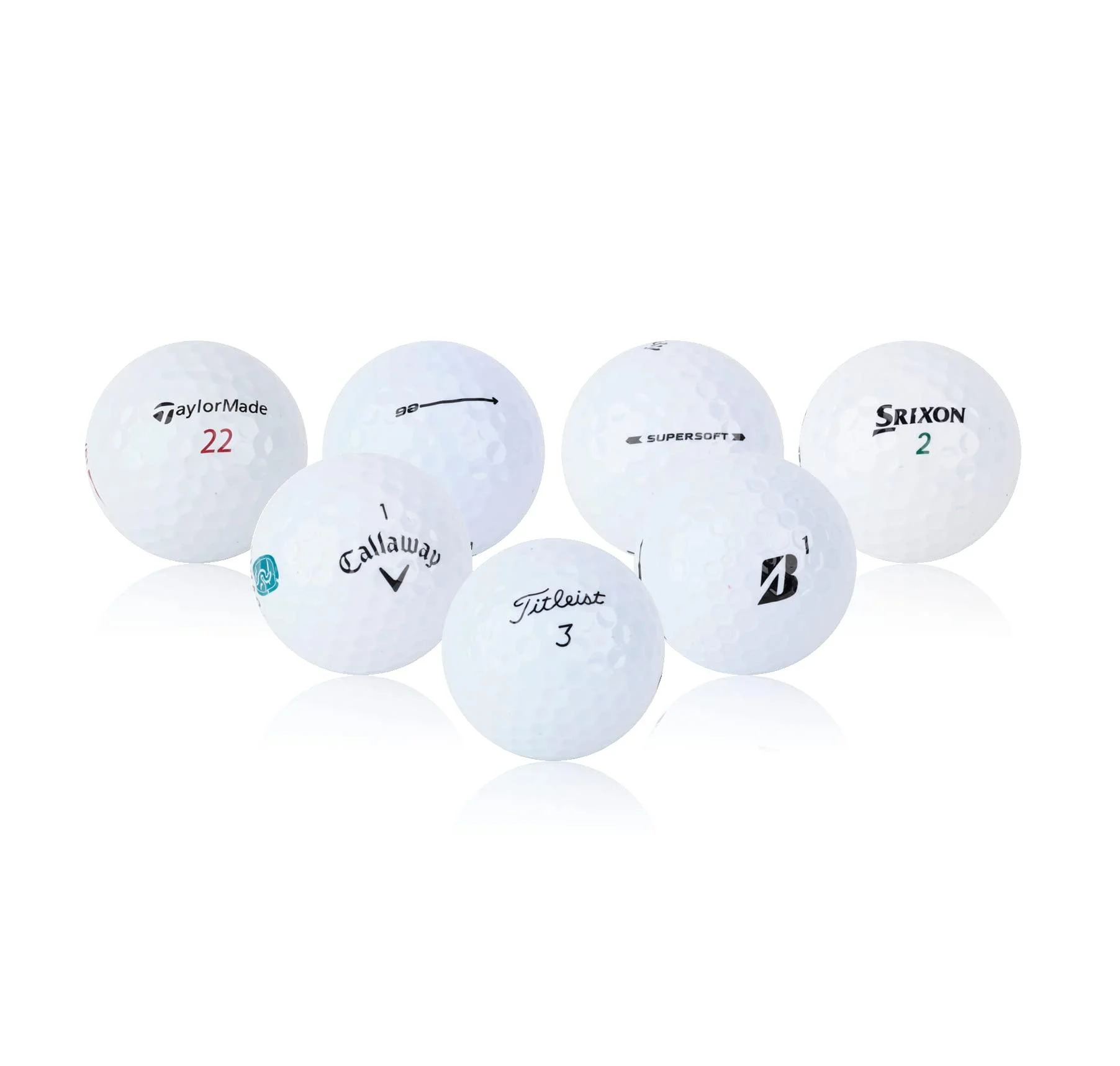 48 Pro Line Used Golf Balls Bulk - Recycled Golf Balls Mix - White Golf Balls 5A - Mint Condition