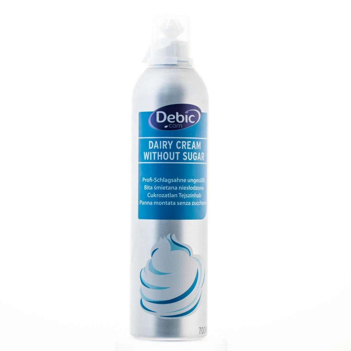 Debic Ready-to-Spray Professional Whipped Cream Unsweetened Pack of 3 (3 x 700ml)