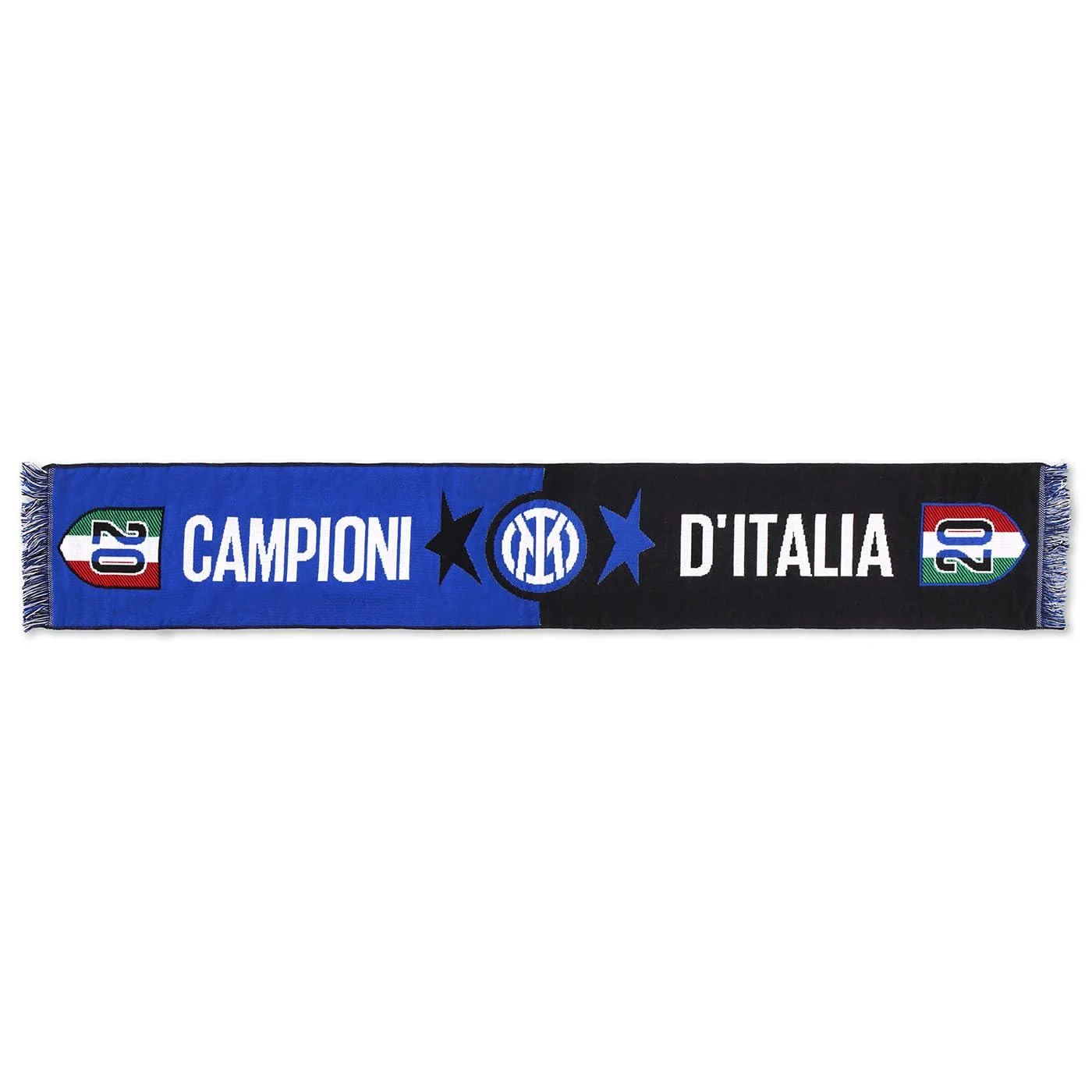 Inter Unisex Sciarpa Celebrativa 20 Scudetto Celebrative Scarf Black/Blue One Size