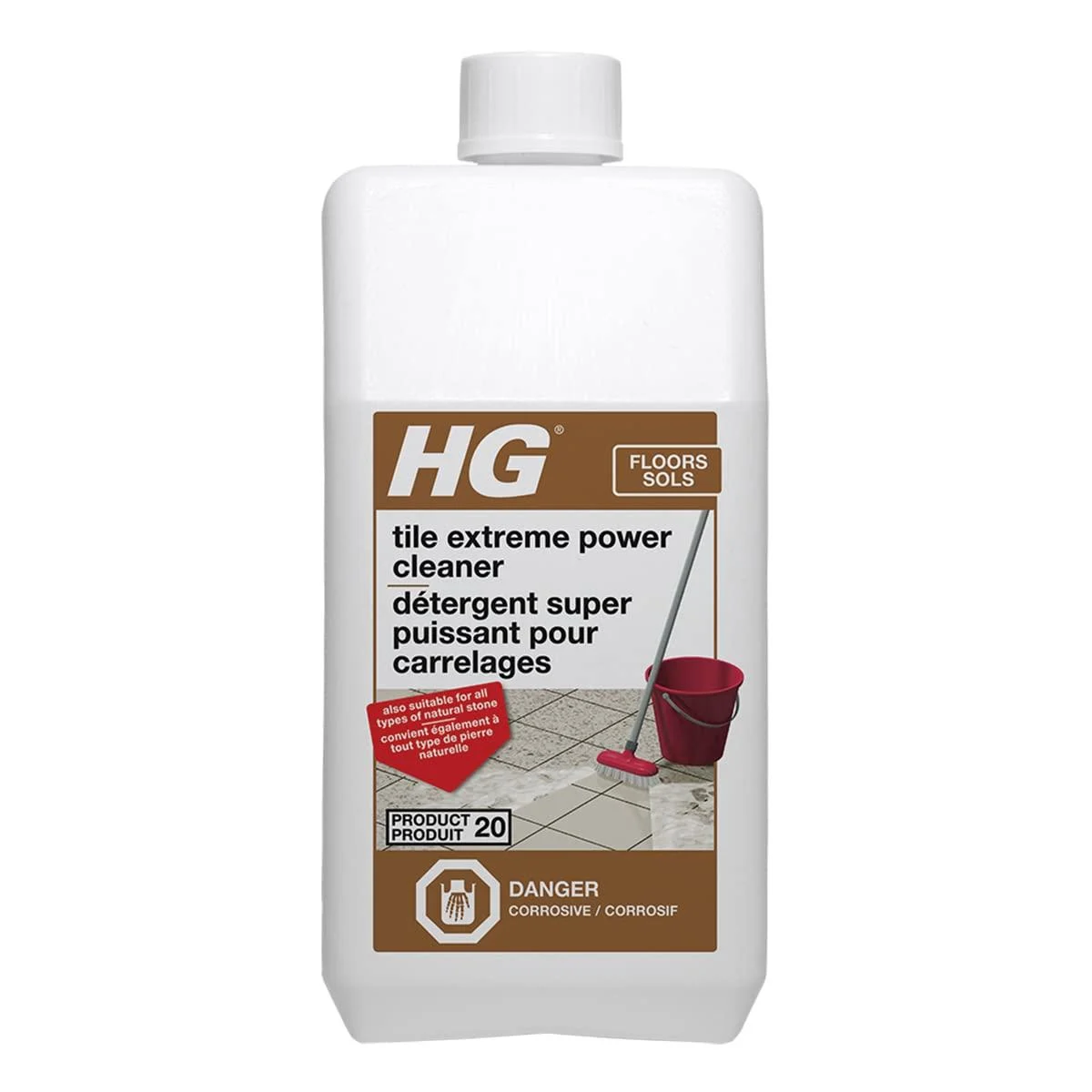 HAZ HG Tile Extreme Power Cleaner Concentrate (Product 20) 1L White