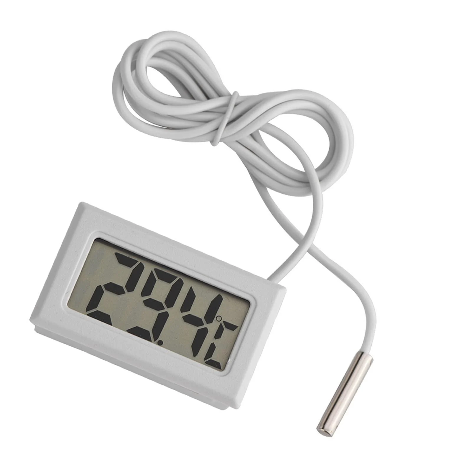Tbest Digital LCD Thermometer Temperature Meter with Probe Mini LED Display Digital Temperature Meter