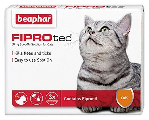 Beaphar FIPROtec Spot on Cat 3 Pipettes