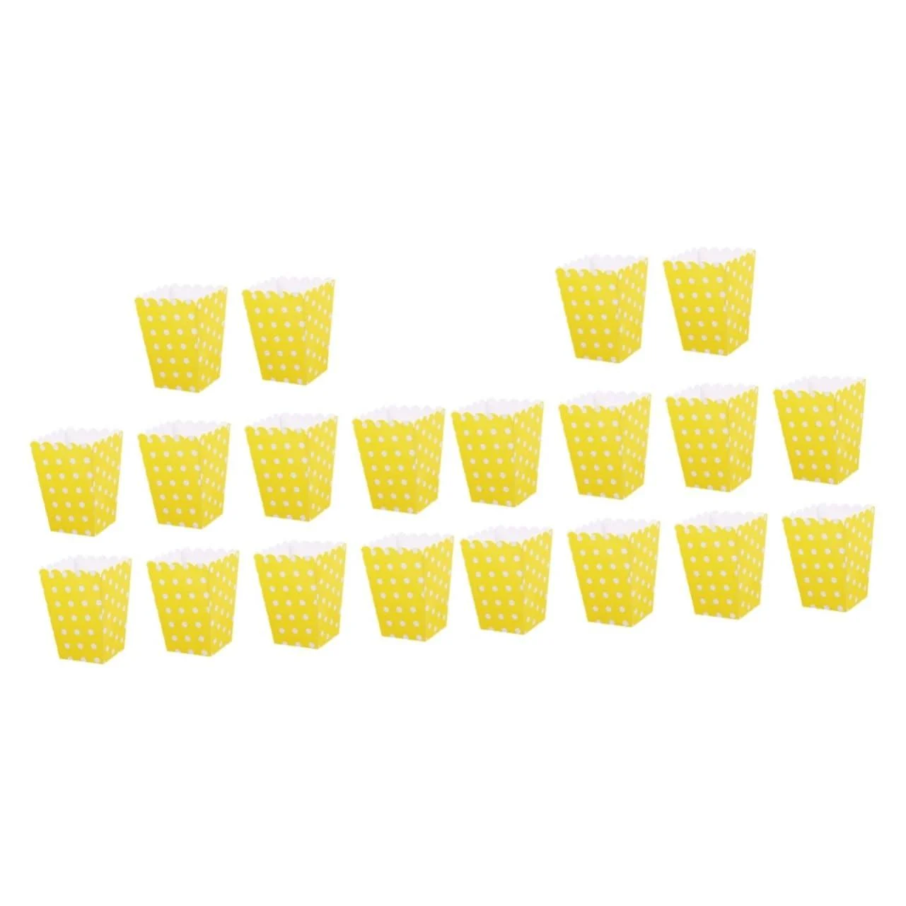 Zerodeko 20 Pcs Boxes Gardening Tools Wooden Handle Movie Night Practical Storage Cap for Pencil Cookie Containers Leather Bottle Holder Snacks Container White Popcorn European and American
