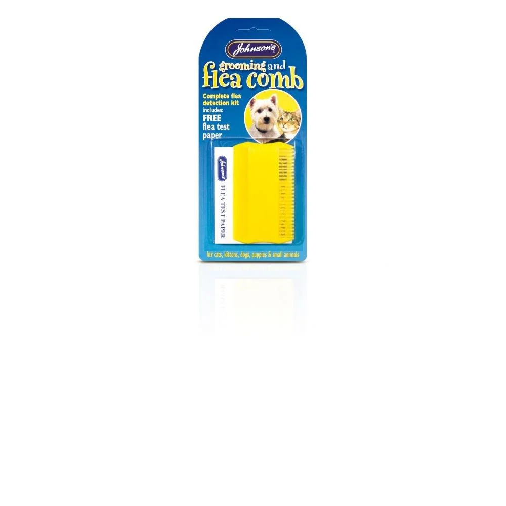 Johnsons Flea & Grooming Comb + Flea Detection Kit