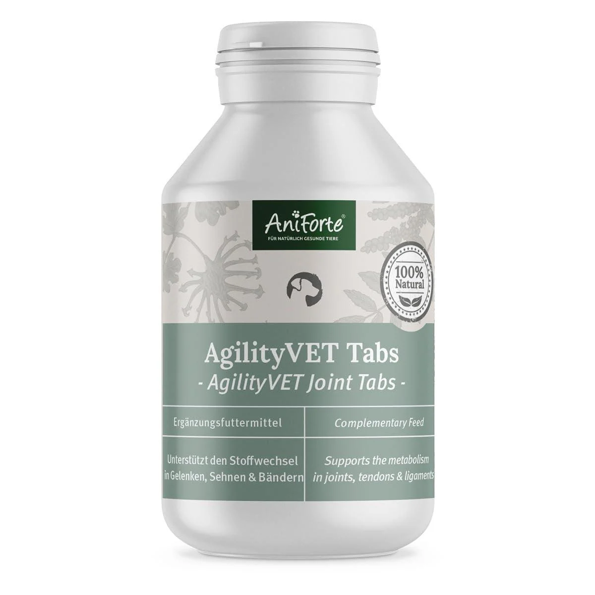 AniForte joint tablets dog agilityVet 120 pieces - natural & grain -free promotes mobility & movement joint tablets for dogs with green lip shell collagen omega 3 & devil claw 120 pieces (1 Pack)