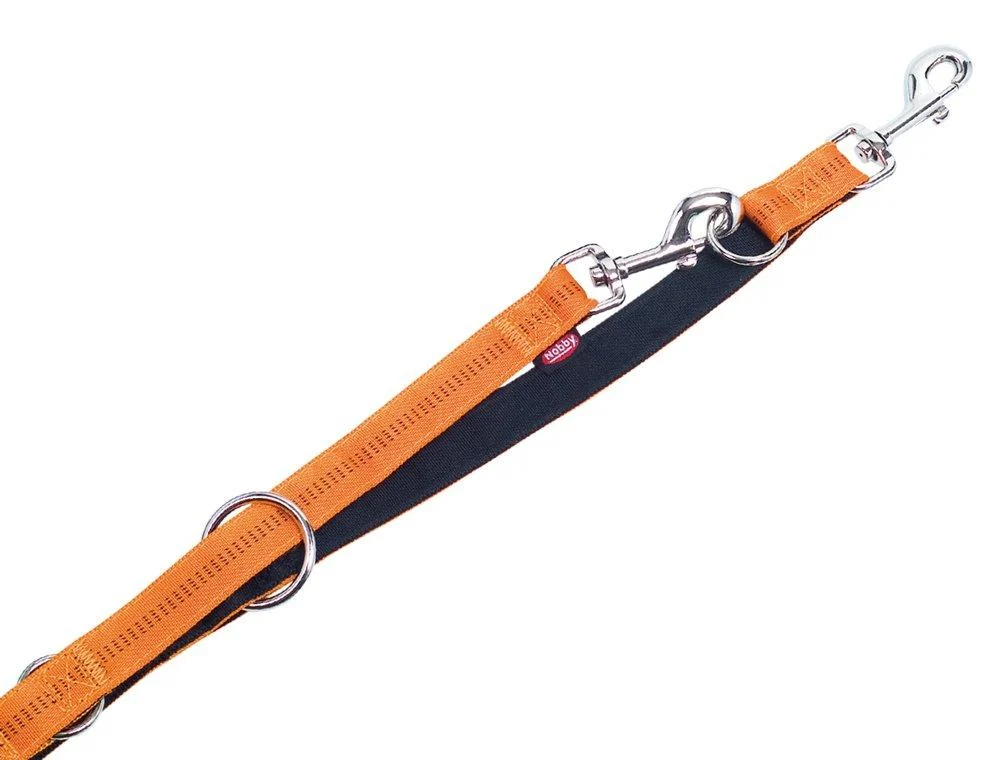 Nobby Leash Soft Grip orange L: 200 cm W: 20 mm 1 piece orange-black width 20 mm